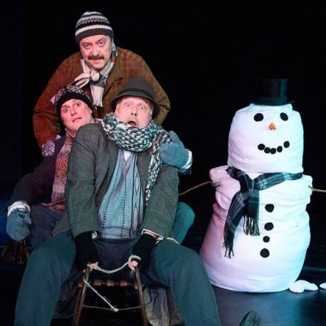 Drei Männer im Schnee