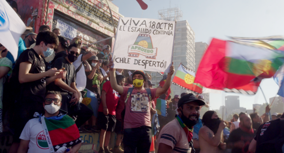 Szenenfoto einer Demonstration
