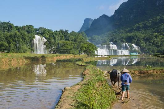 OlafSchubert Vietnam Nordvietnam berühmtester Wasserfall Ban Cioc