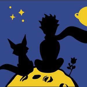 Kleiner Prinz mit Fuchs
