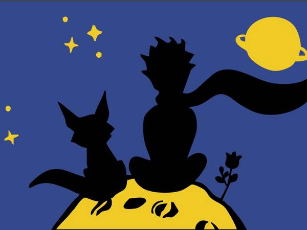 Kleiner Prinz mit Fuchs