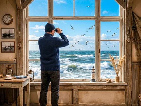 Symbolbild Mann am Fenster