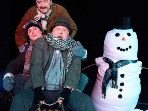Drei Männer im Schnee