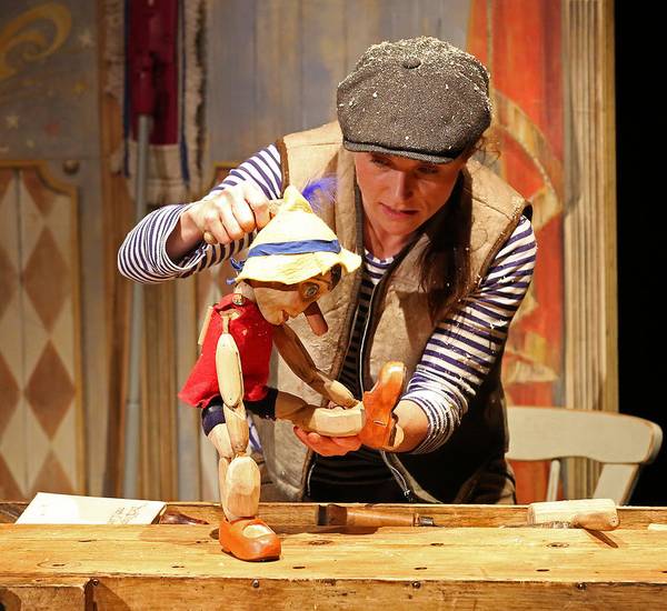 Kerstin Dathe mit Pinocchio