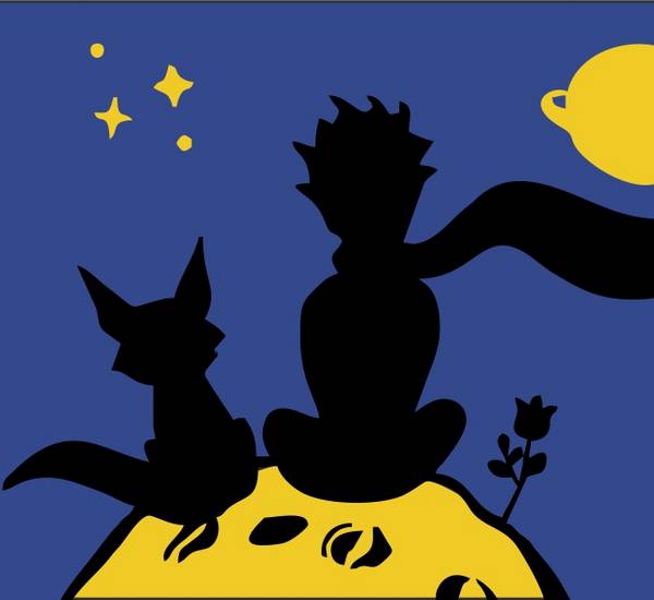 Kleiner Prinz mit Fuchs