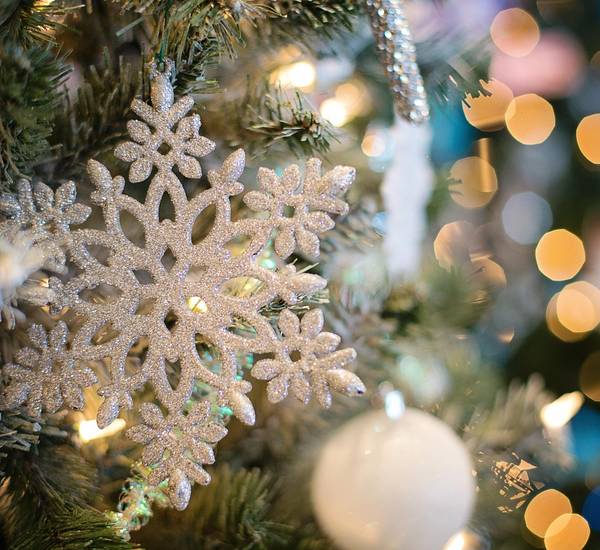 Weihnachtsmotiv Schneeflocke