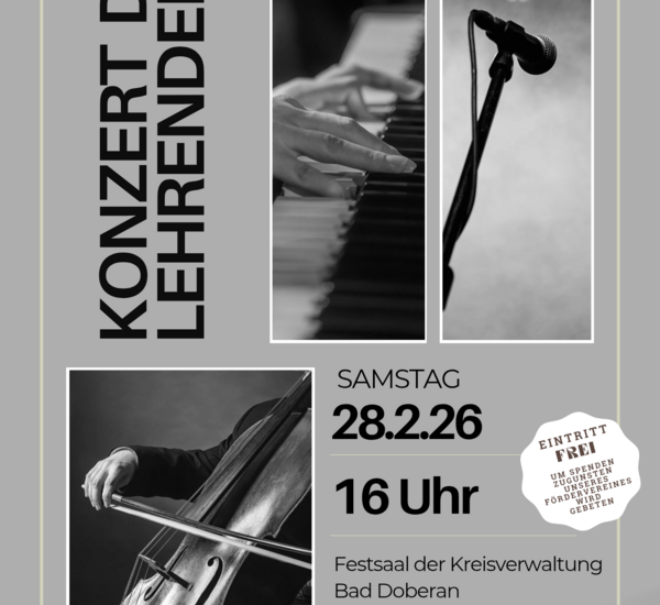 Plakat des Lehrendenkonzertes in Bad Doberan