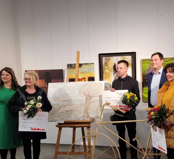 Güstrower WollhallePreisverleihung bei der Finissage in der Güstrower Wollhalle